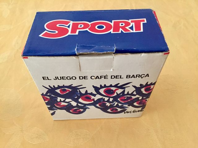 Juego conmemorativo de café del Barsa