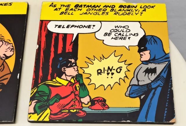 Tres cuadros Batman cómic