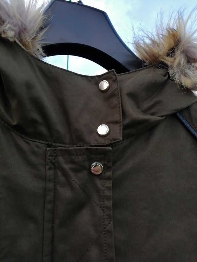 Parka, verde Stradivarius