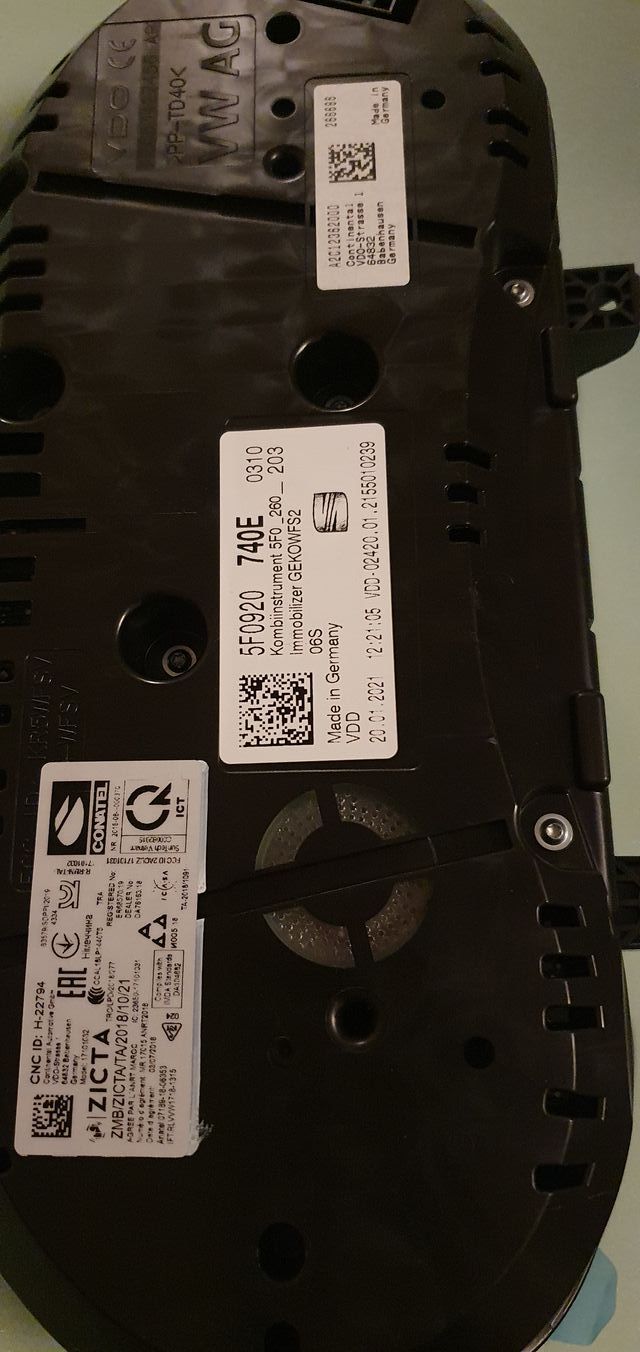 Cuadro de instrumentos seat leon 5F 5F0920740E