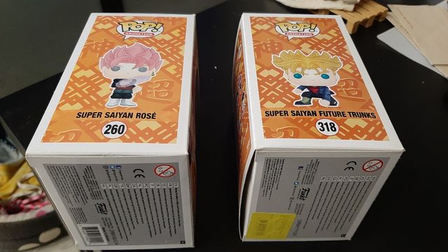 pack dragon ball super: Trunks  Goku Black Rosé