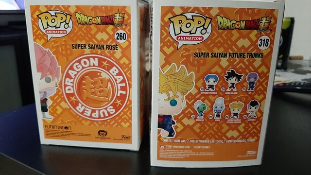 pack dragon ball super: Trunks  Goku Black Rosé