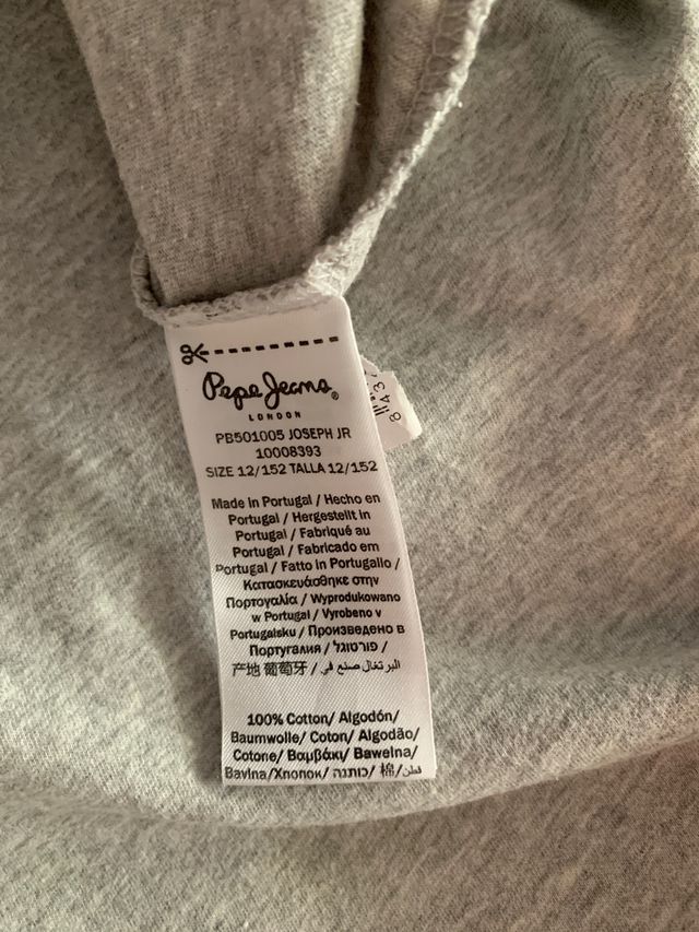 PEPE JEANS Jersey manga larga niño. T-12.