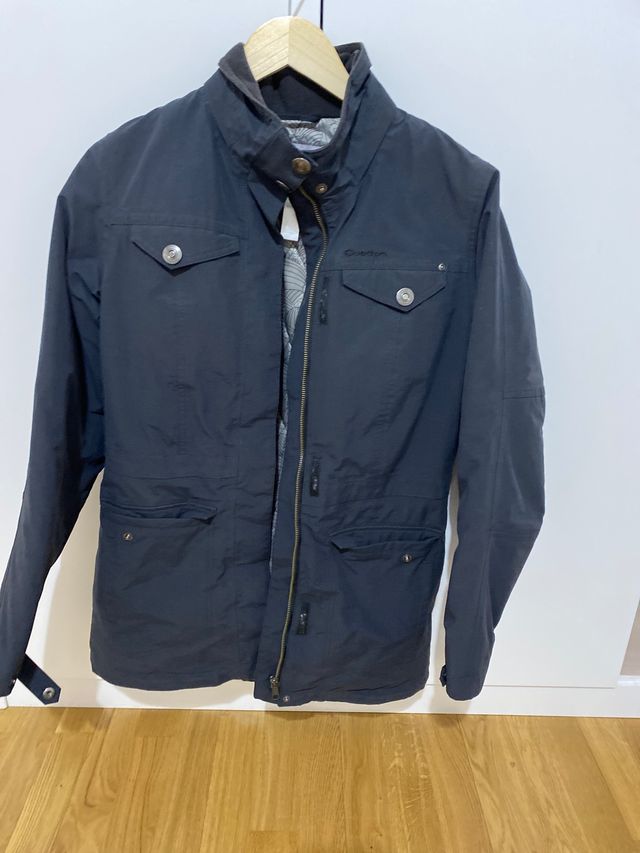 Chaqueta negra decathlon mujer talla 36/38