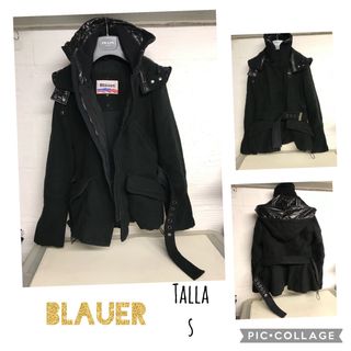 ABRIGO BLAUER NEGRO Talla S  CAPUCHA