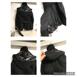 ABRIGO BLAUER NEGRO Talla S  CAPUCHA