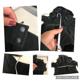 ABRIGO BLAUER NEGRO Talla S  CAPUCHA