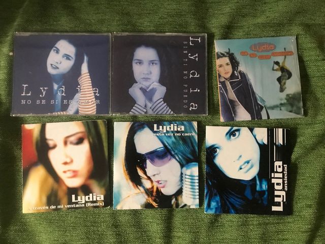 💿 Lote 6 CD singles Lydia