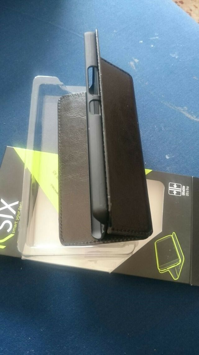 Funda folio BQ Aquaris X5, negro