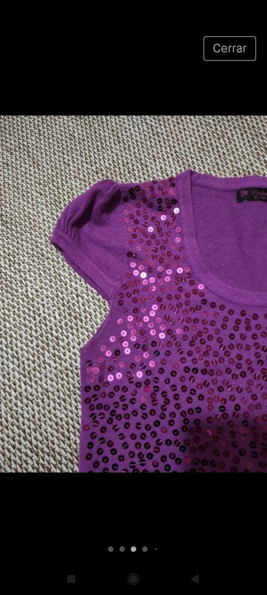 Vestido lentejuelas color de moda