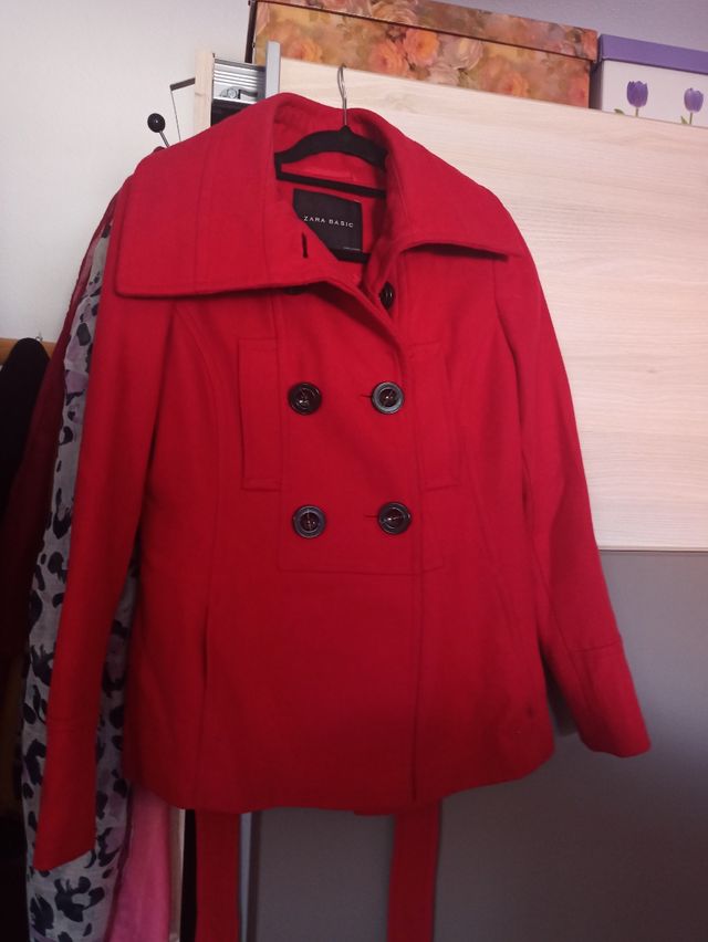 Abrigo paño Zara