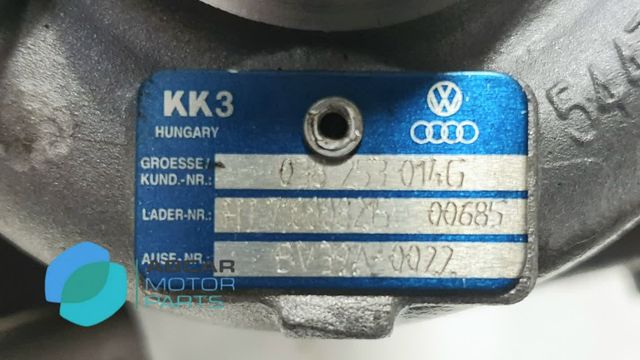 Turbo 1.9 TDI BJB BKC BXE BXF BRU AVQ 038253014G