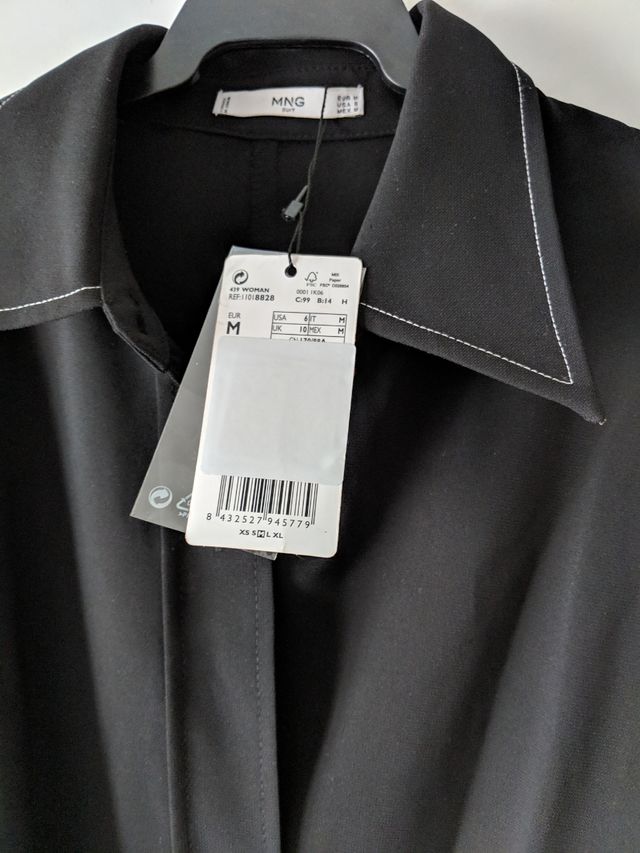 Mango. Vestido cinturón a estrenar T. M