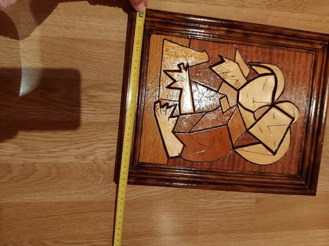 Cuadro hecho a mano en madera