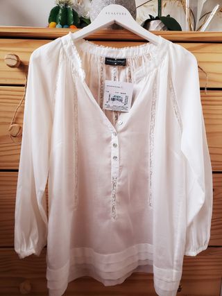 Camisa Manga Larga Blanco | Camisas Roberto Verino Mujer - FASTECHINDIA