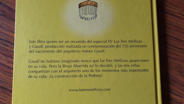 3x2 Libro Las Tres Mellizas y Gaudí