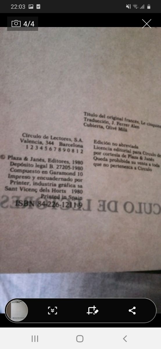  novela el quinto jinete 1980