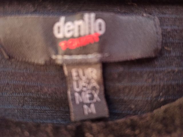 Jersey negro chica tacto aterciopelado