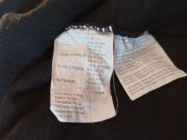 Jersey negro chica tacto aterciopelado