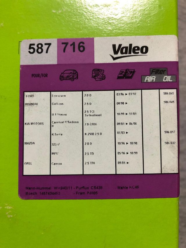 Filtro combustible nuevo kia carnival