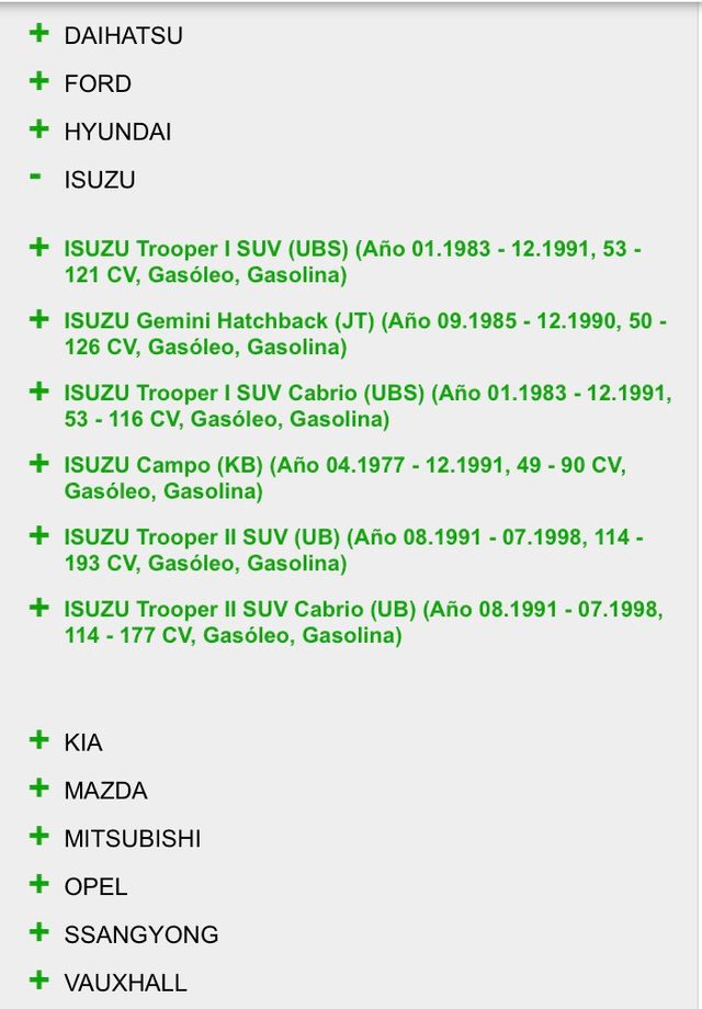 Filtro combustible nuevo kia carnival