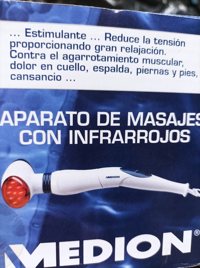 Dispositivo di massaggio con infrarossi e 5 adattatori