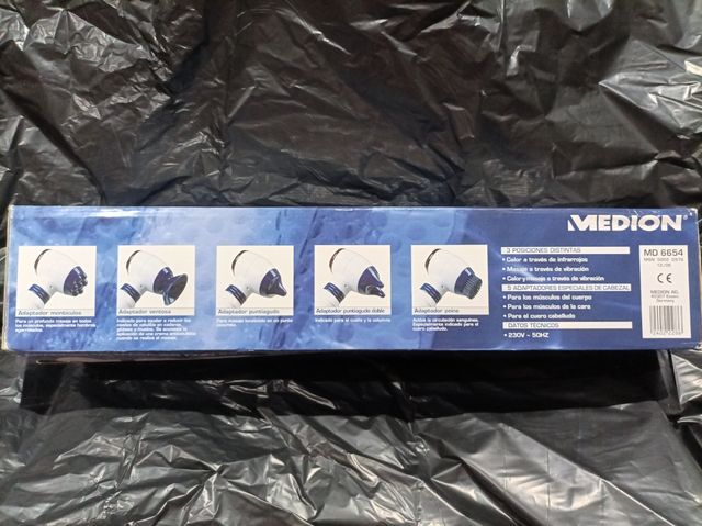 Dispositivo di massaggio con infrarossi e 5 adattatori