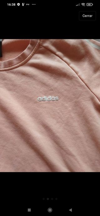 Sudadera color salmón Adidas de segunda mano por 10 EUR en Zaragoza en  WALLAPOP