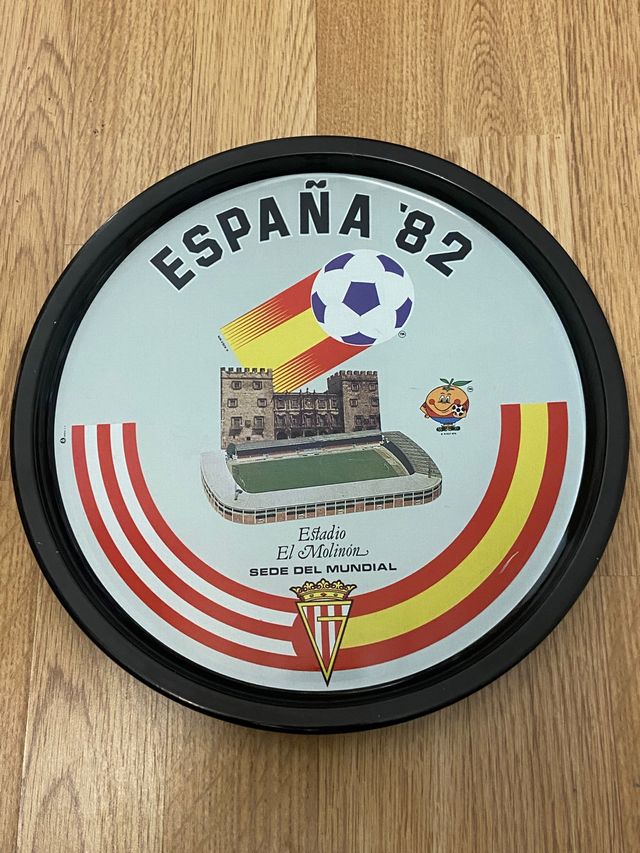 BANDEJA METALICA CONMEMORATIVA DEL MUNDIAL 82.