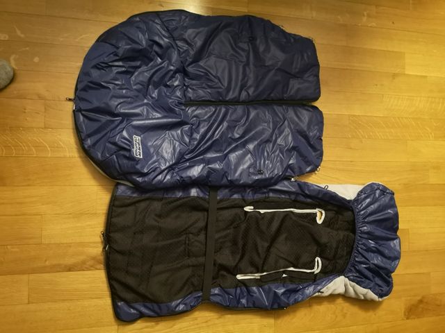 Saco azul silla pase universal