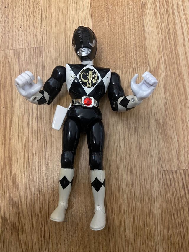 FIGURA ACCION POWER RANGERS NEGRO BANDAI 1994 94