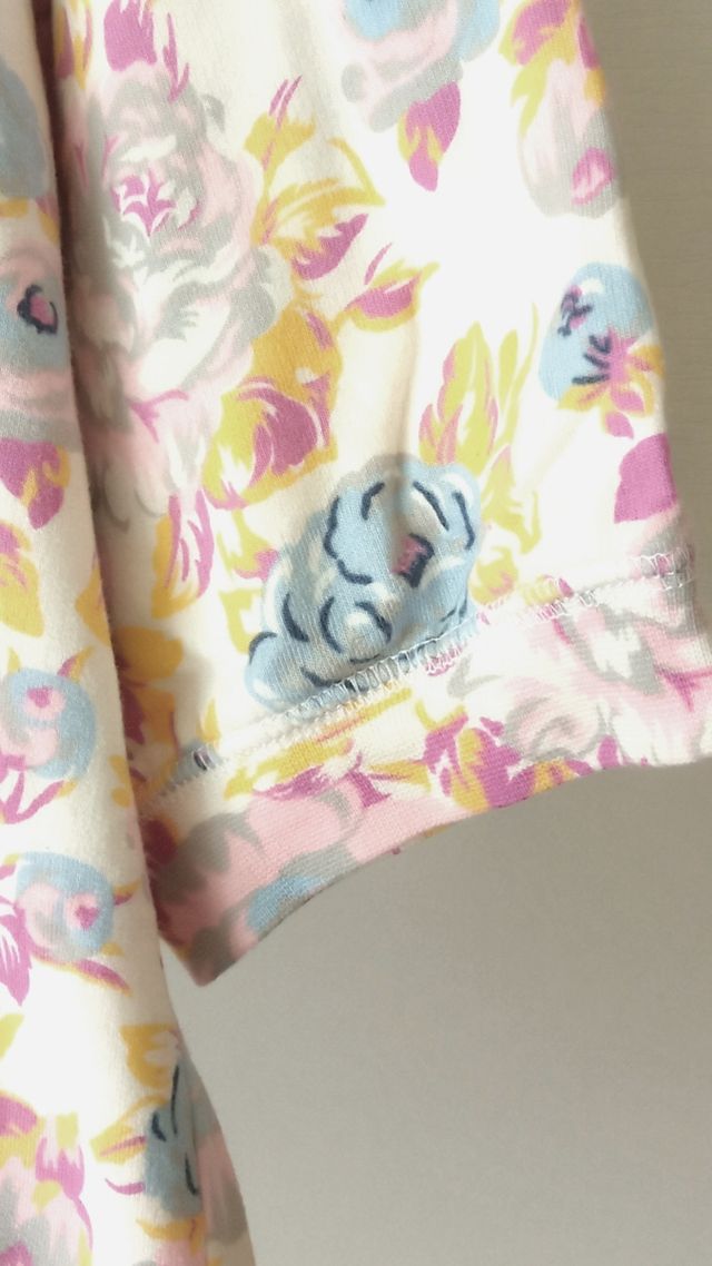 sudadera flores cálidas, media manga.