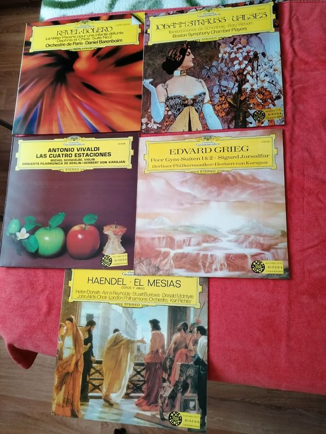5 DISCOS VINILO DEUTSCHE GRAMMOPHON