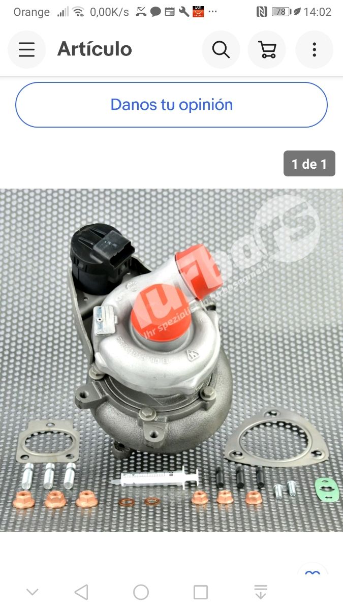 TURBO nuevo original kk LAND ROVER 2.7tdv6 190cv.