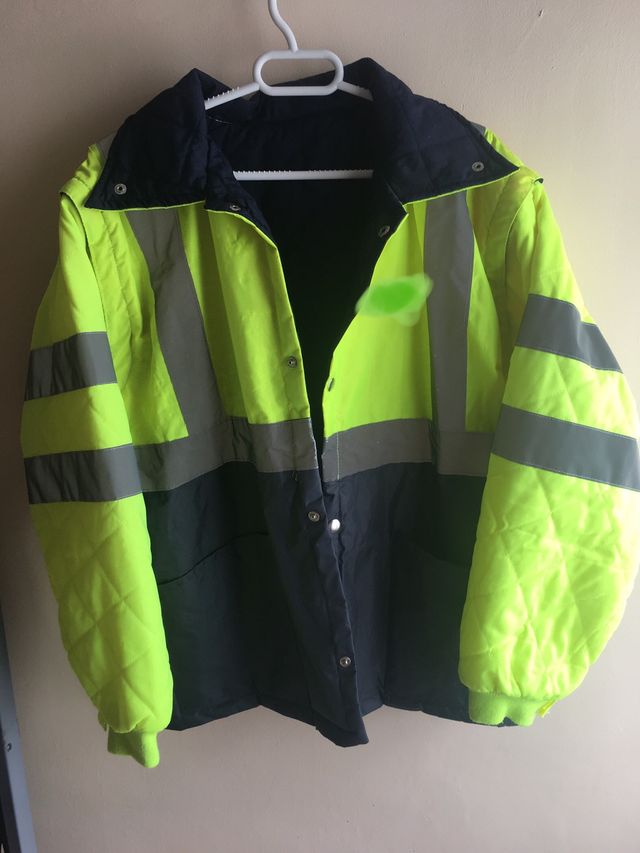 Chamarra de obra mangas desmontables