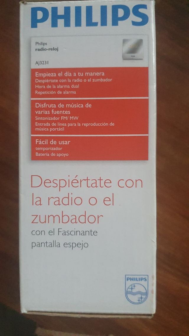 Despertador Ràdio Reloj Philips