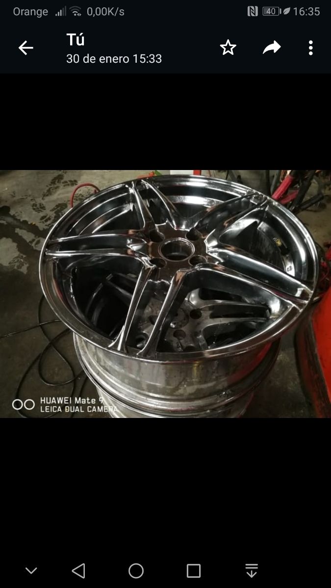 LLANTAS 17X7" CROMADAS AUDI. VW. SEAT. Validas VAG