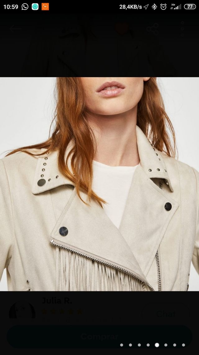 cazadora chupa Mango