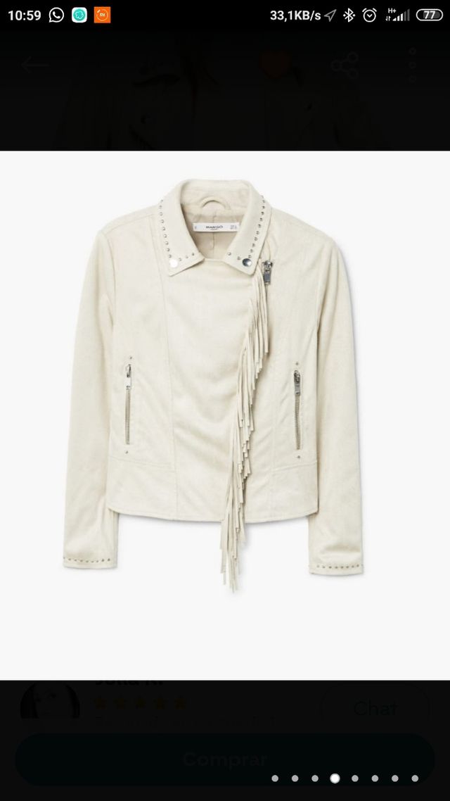 cazadora chupa Mango