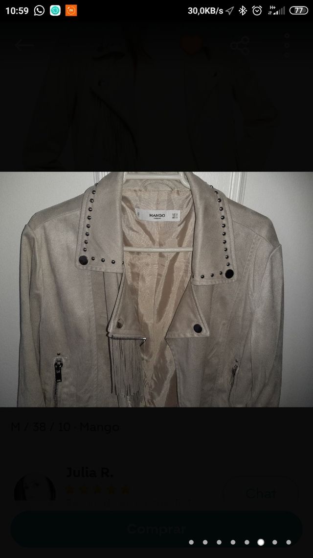 cazadora chupa Mango