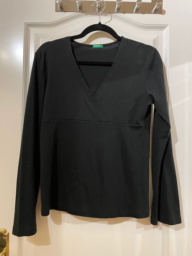 Camiseta premamá negra Benetton