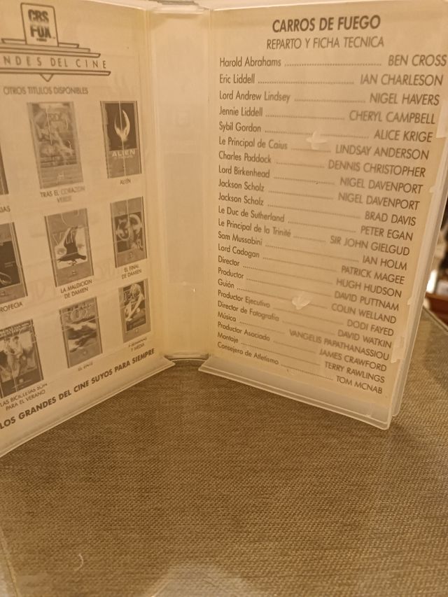 VHS Carros de Fuego,4e