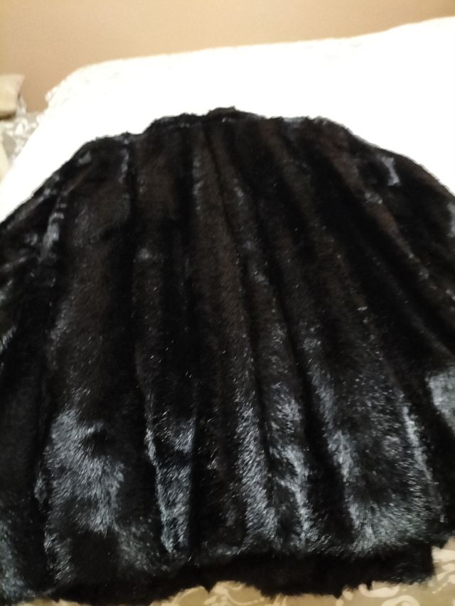 abrigo de pelo sintetico