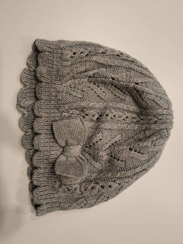 gorro gris talla 1-2anys