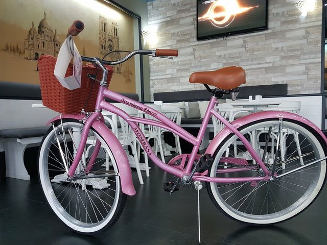 bici rosa nueva