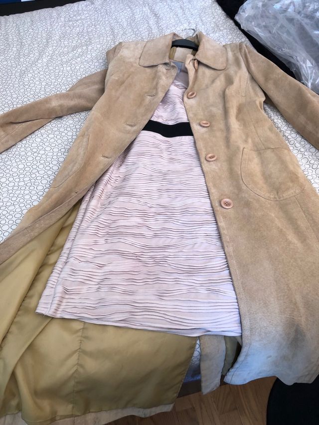 Vestido fiesta y abrigo