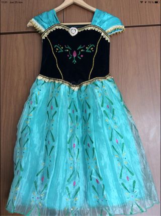 Disfraz Frozen princesa Anna Coronación de segunda mano por 15 EUR en  Alcalá de Henares en WALLAPOP
