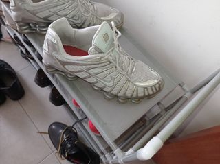nike shox plateadas
