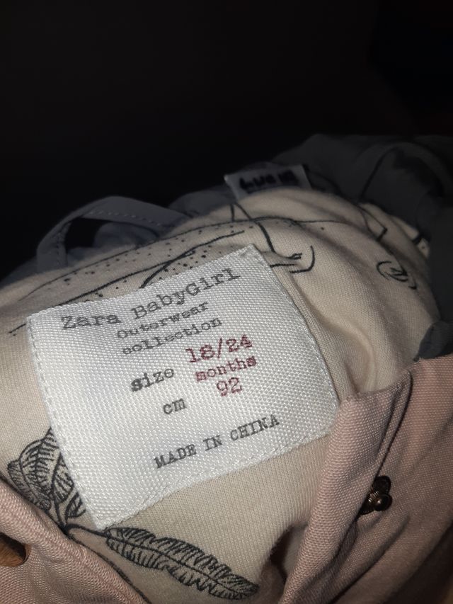 CHAQUETA ENTRETIEMPO NIÑA ZARA