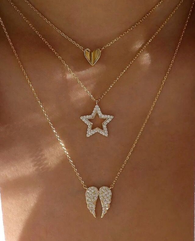 Collar tres capas dorado